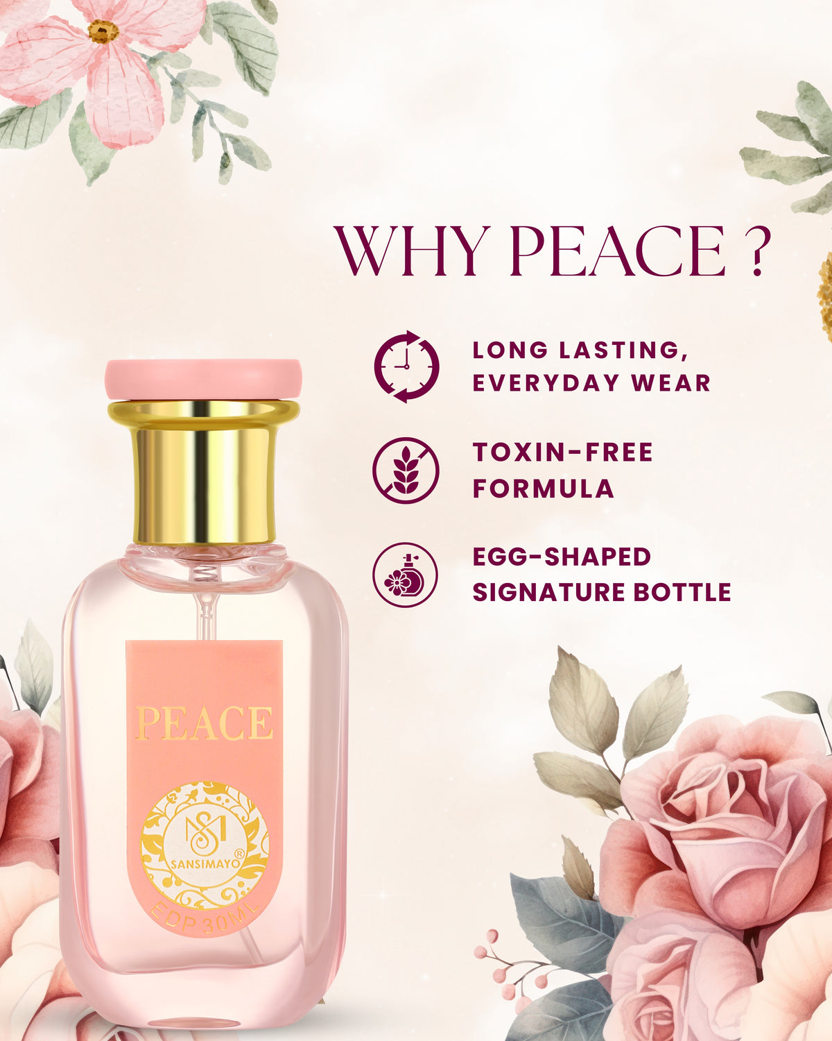 PEACE 30ML EDP - Flora Edition